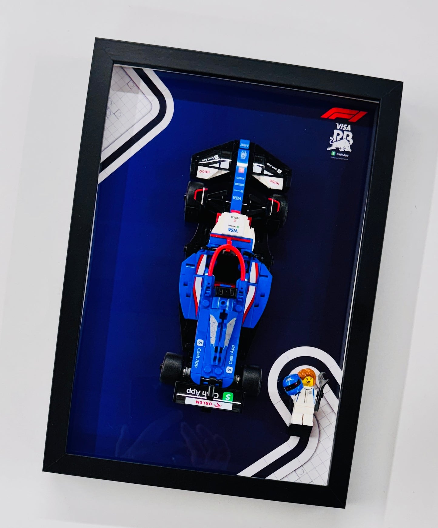 Display Frame for Lego ® Speed Champions Visa Cash RB VCARB Formula one 1 77246
