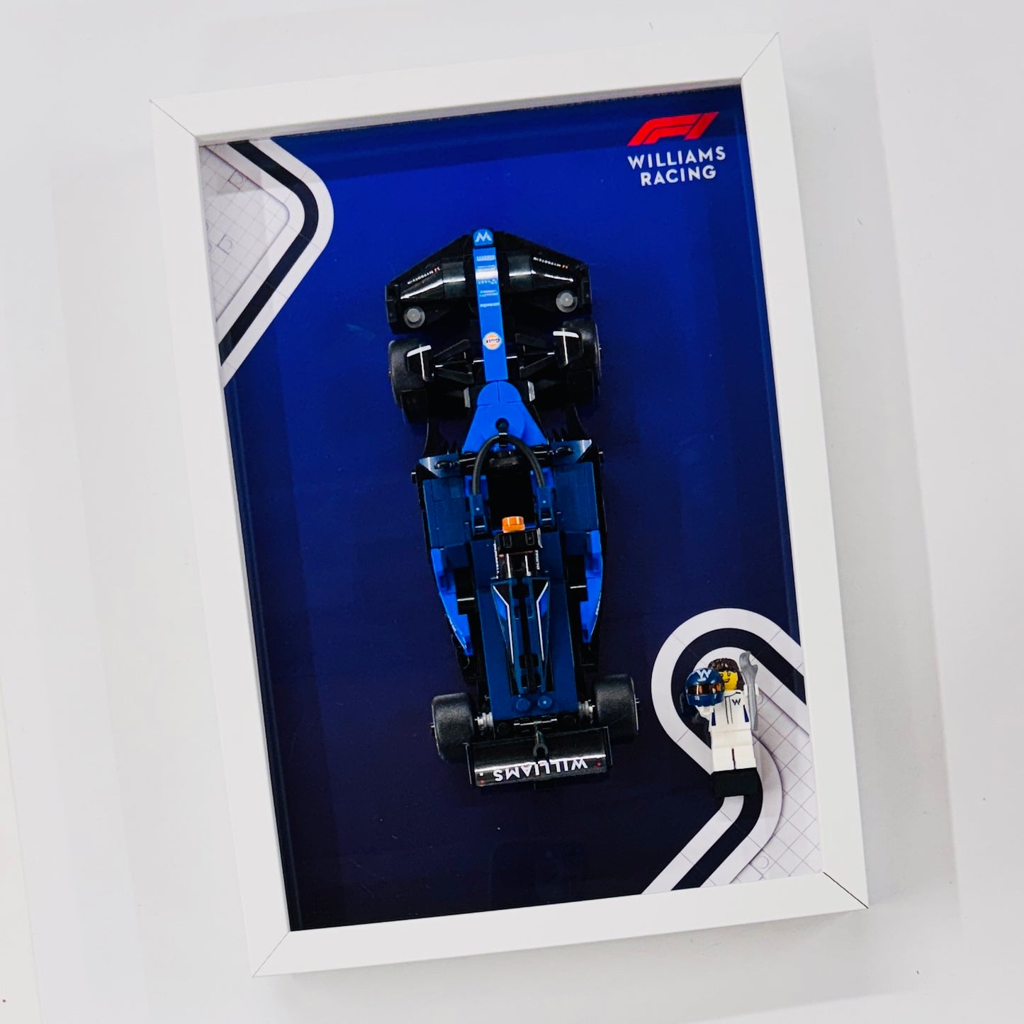 Display Frame for Lego ® Speed Champions Williams Racing FW46 Formula one 1 787249
