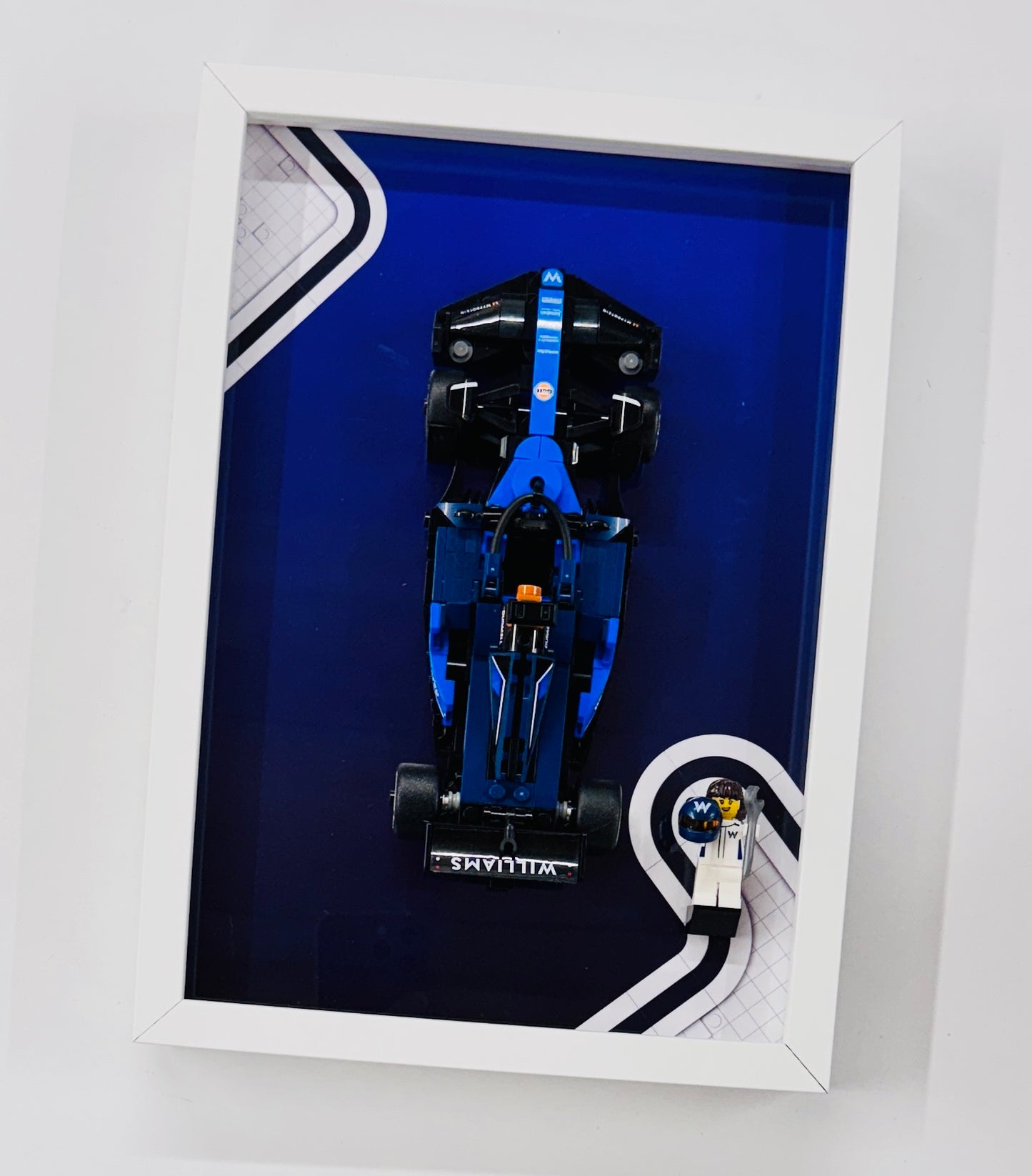 Display Frame for Lego ® Speed Champions Williams Racing FW46 Formula one 1 Wall mount