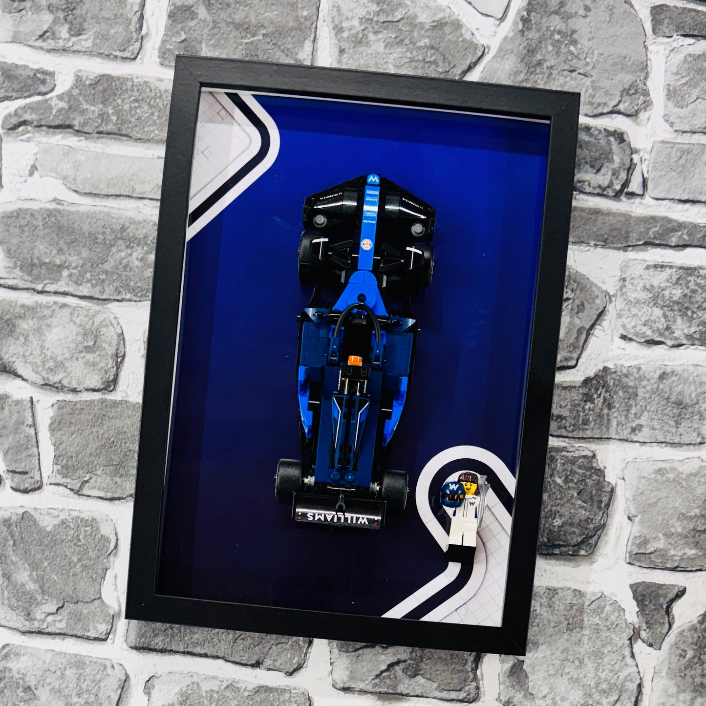 Display Frame for Lego ® Speed Champions Williams Racing FW46 Formula one 1 Wall mount