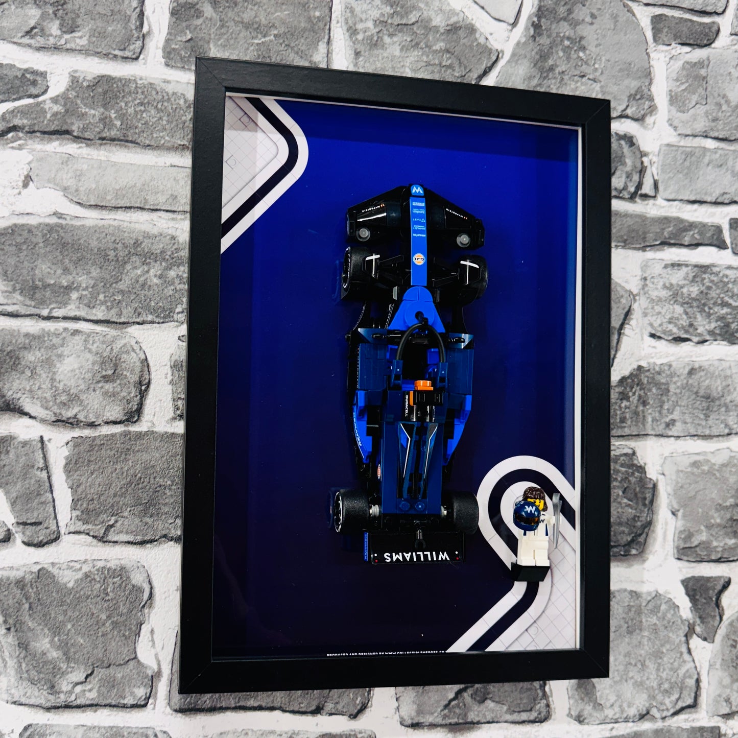 Display Frame for Lego ® Speed Champions Williams Racing FW46 Formula one 1 Wall mount