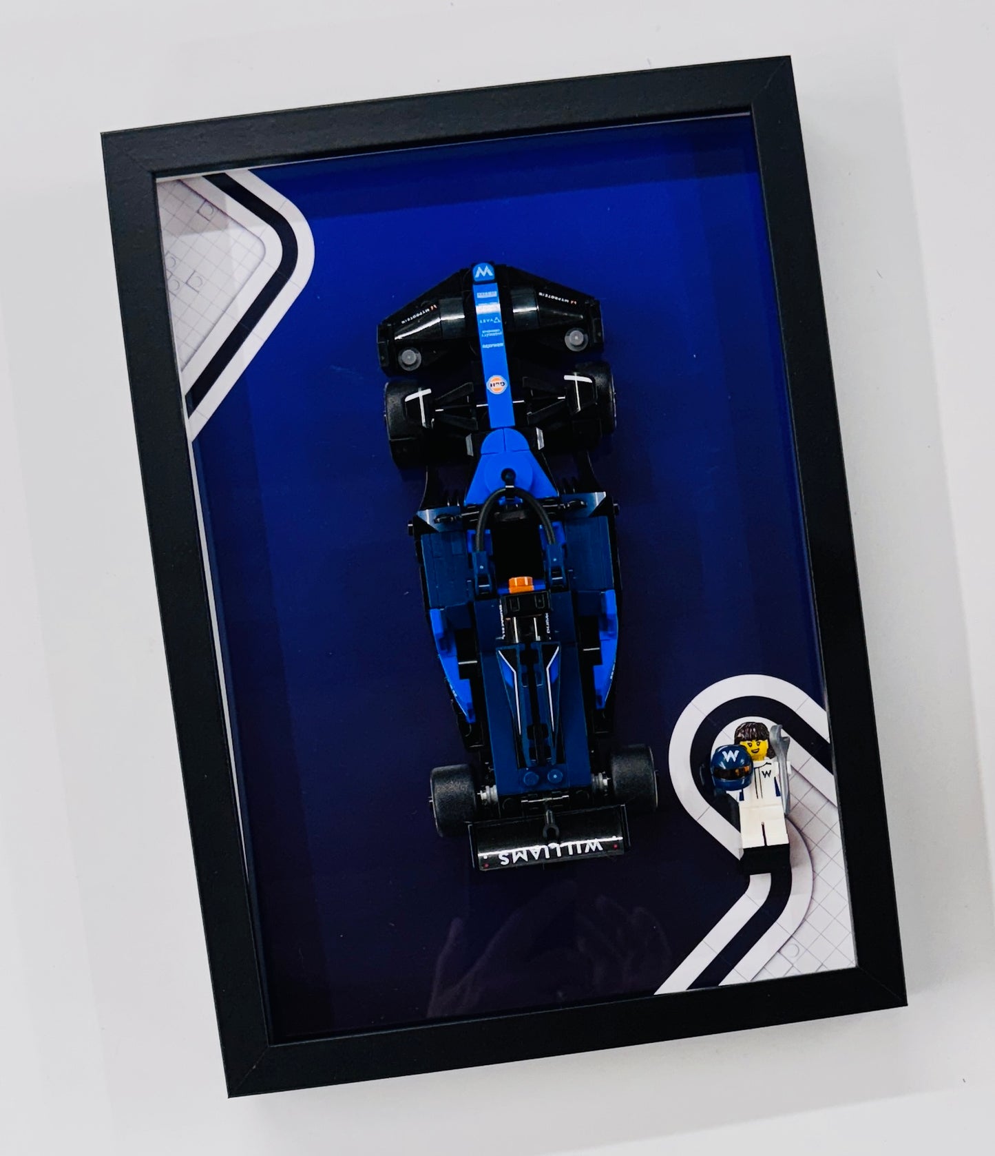 Display Frame for Lego ® Speed Champions Williams Racing FW46 Formula one 1 Wall mount