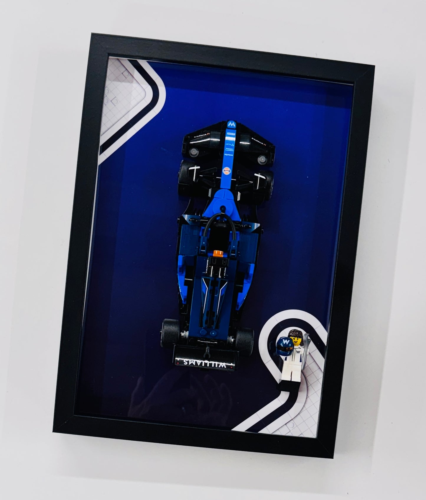 Display Frame for Lego ® Speed Champions Williams Racing FW46 Formula one 1 Wall mount