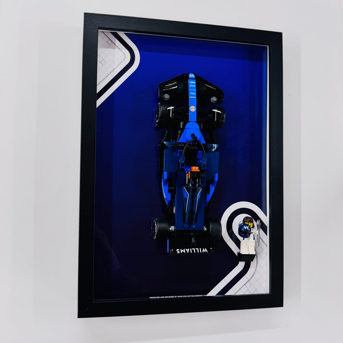 Display Frame for Lego ® Speed Champions Williams Racing FW46 Formula one 1 Wall mount