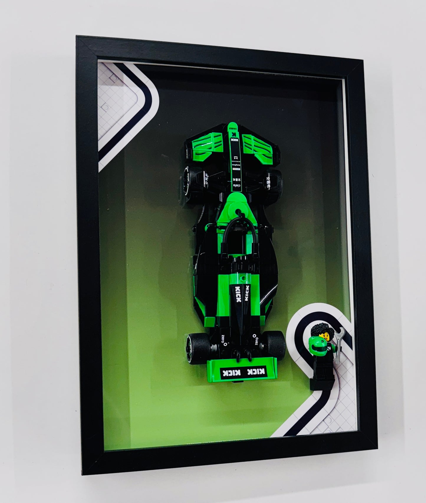 Display Frame for Lego ® Speed Champions Kick Sauber F1 C44 Formula one 1 Wall mount
