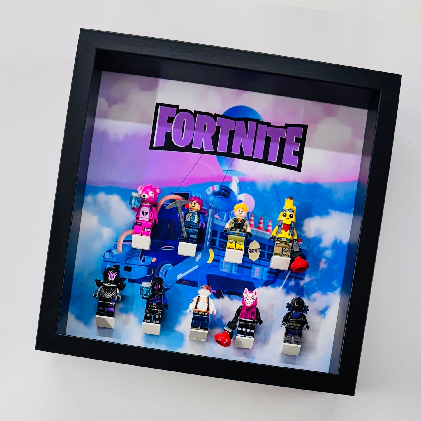 Display Frame Case For Lego Series Fortnite Bus minifigures 77073 v2