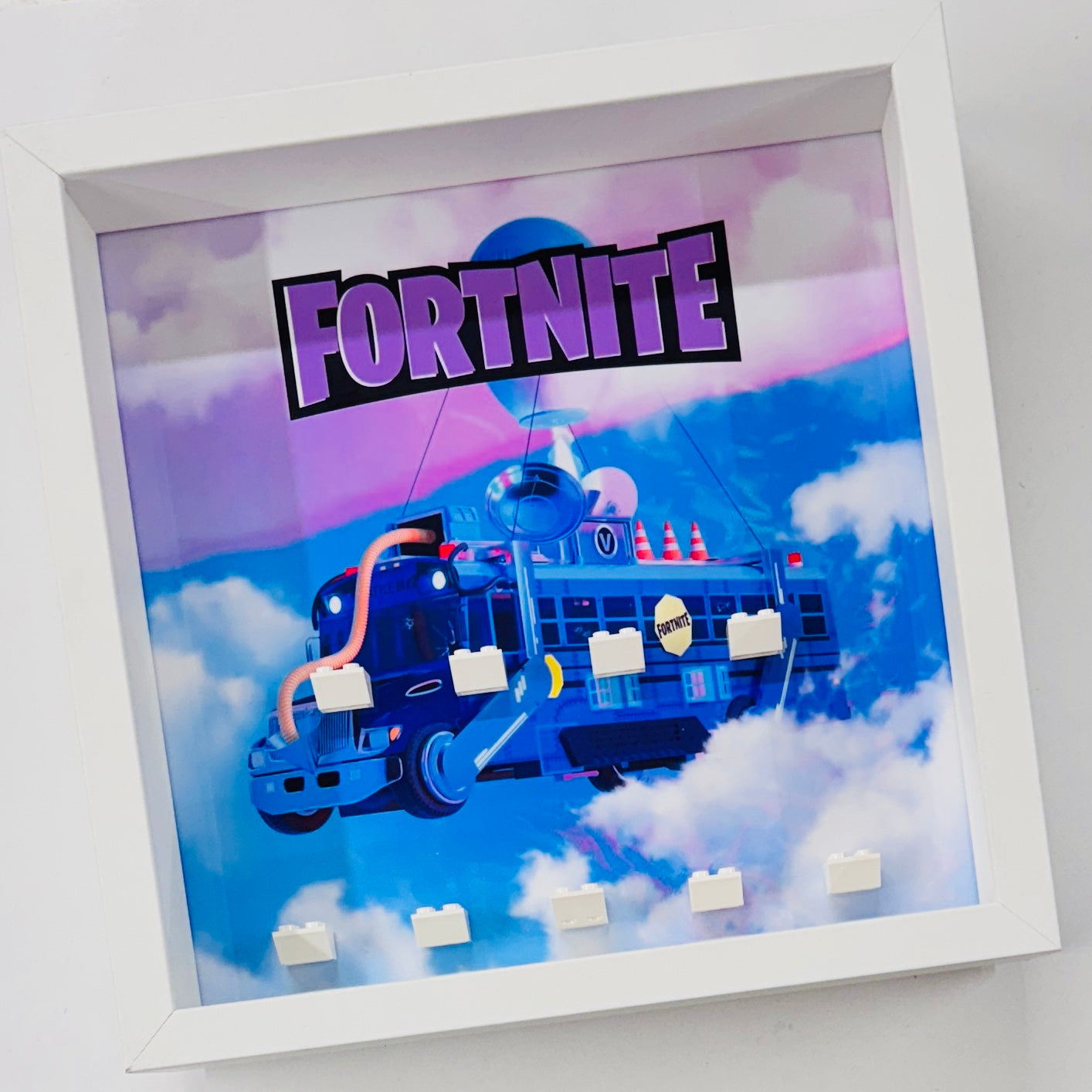 Display Frame Case For Lego Series Fortnite Bus minifigures 77073 v2