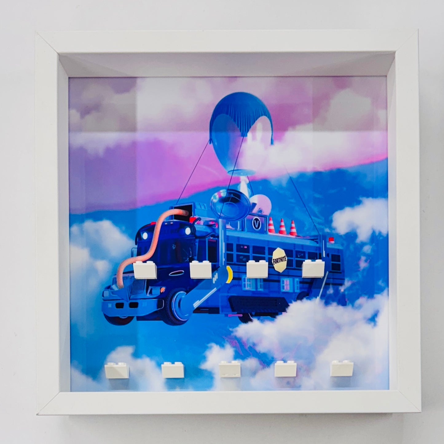 Display Frame Case For Lego Series Fortnite Bus minifigures 77073