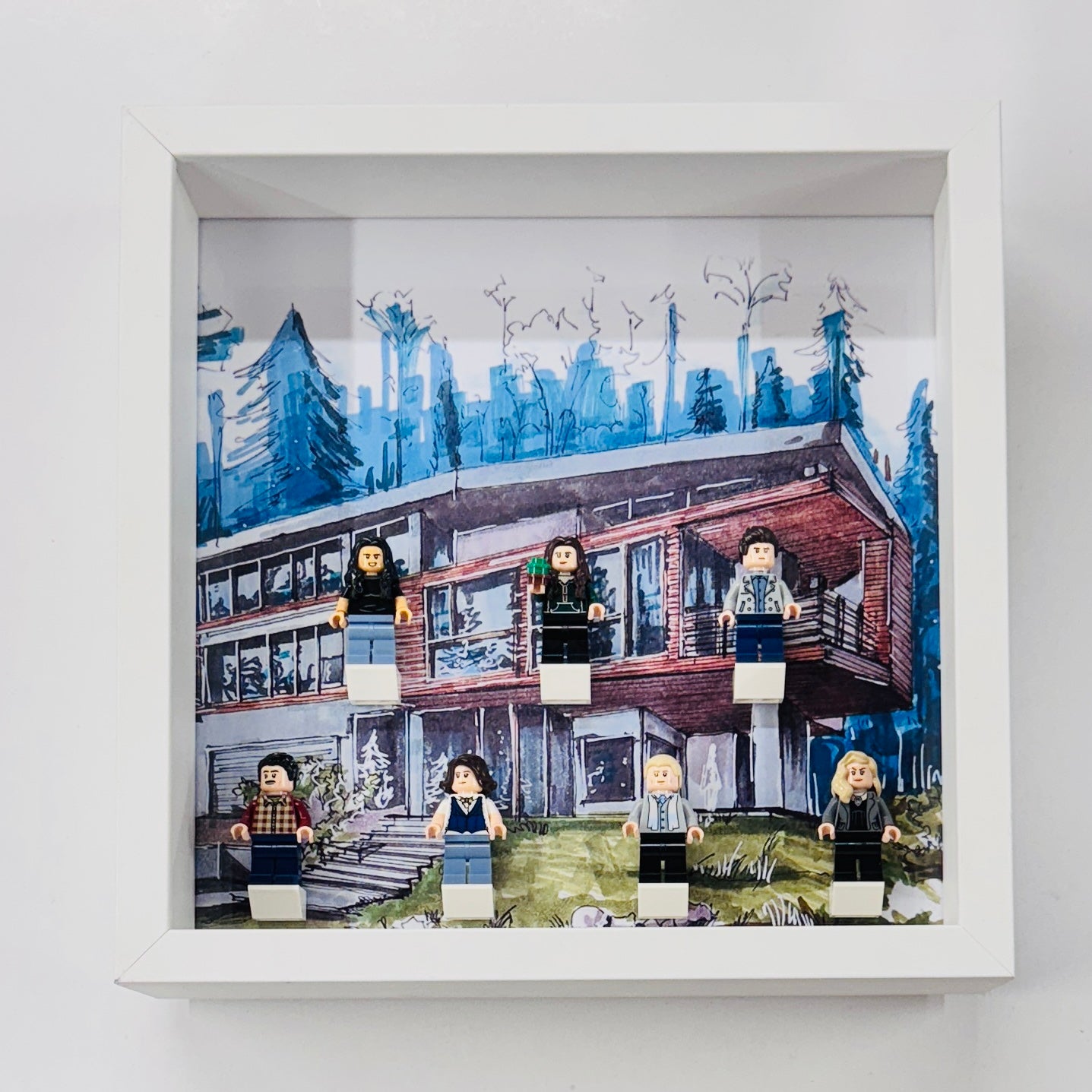 Display Frame Case For Lego Twilight The Cullen House minifigures 21354 V5