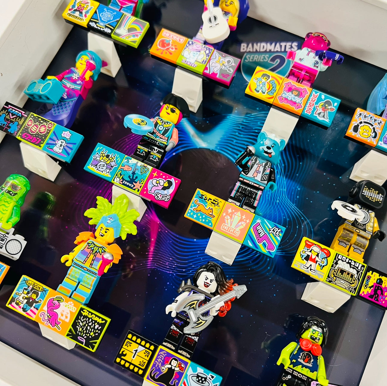 Display Frame Case For Lego Vidiyo Bandmates Series 2 Minifigures 27CM CMF 43108