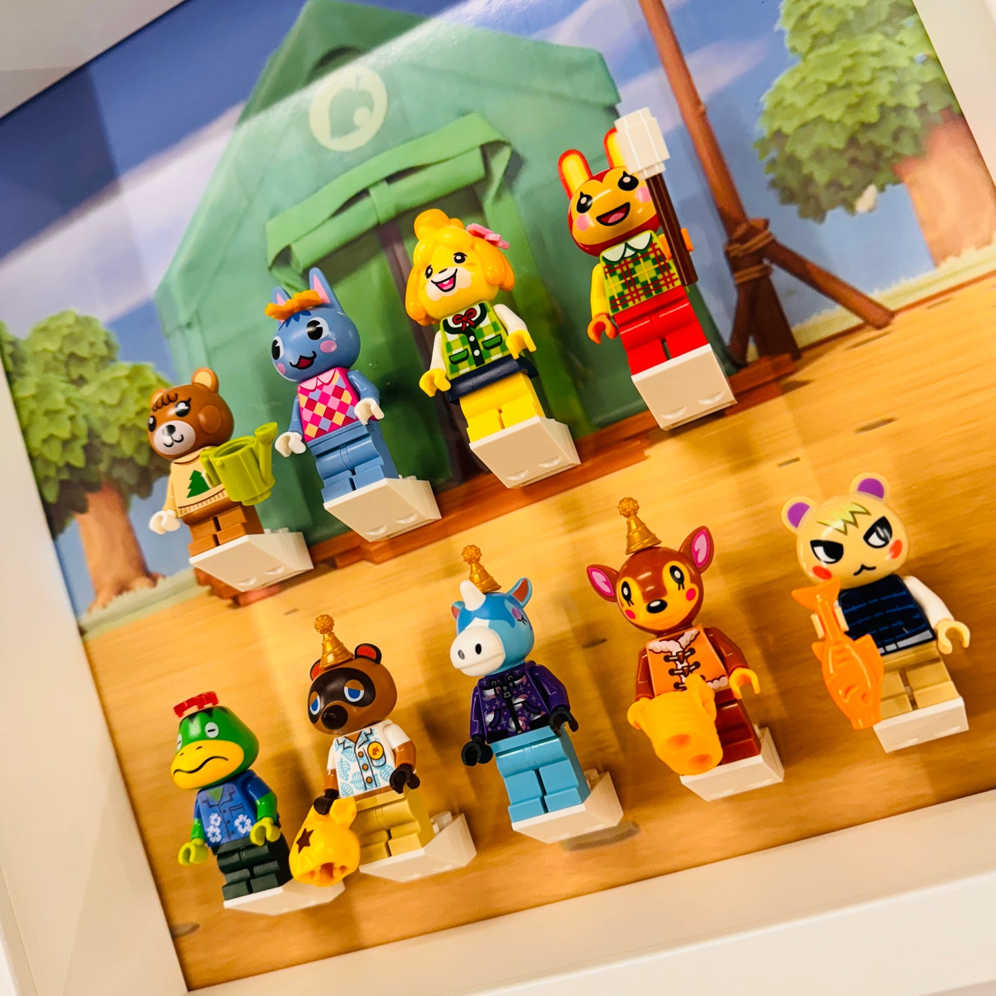 Display Frame Case For Lego Animal Crossing Minifigures 27CM