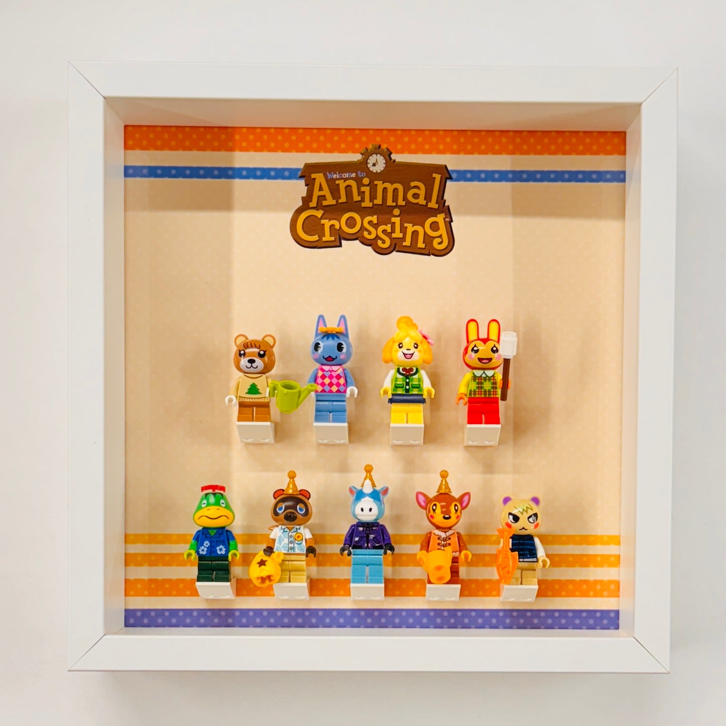 Display case Frame For Lego Animal Crossing Minifigures 27cm