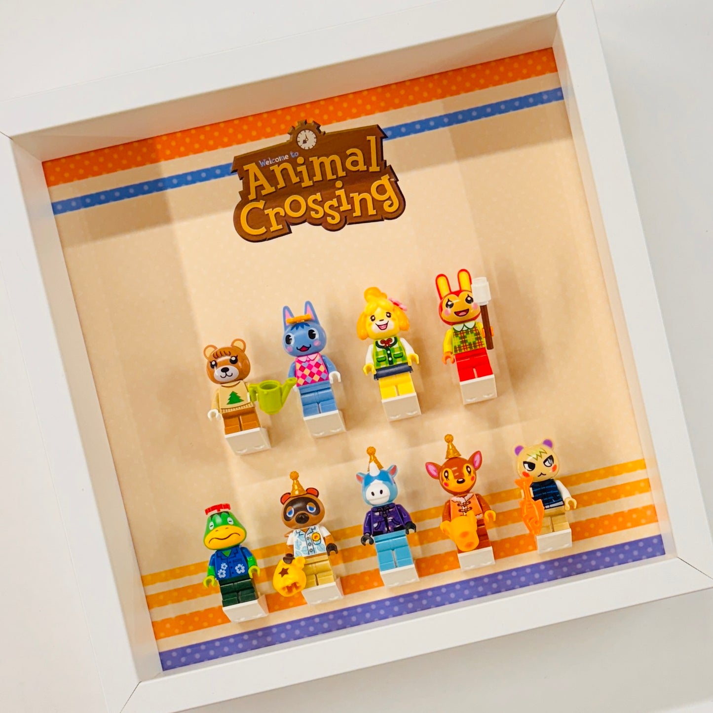 Display case Frame For Lego Animal Crossing Minifigures 27cm