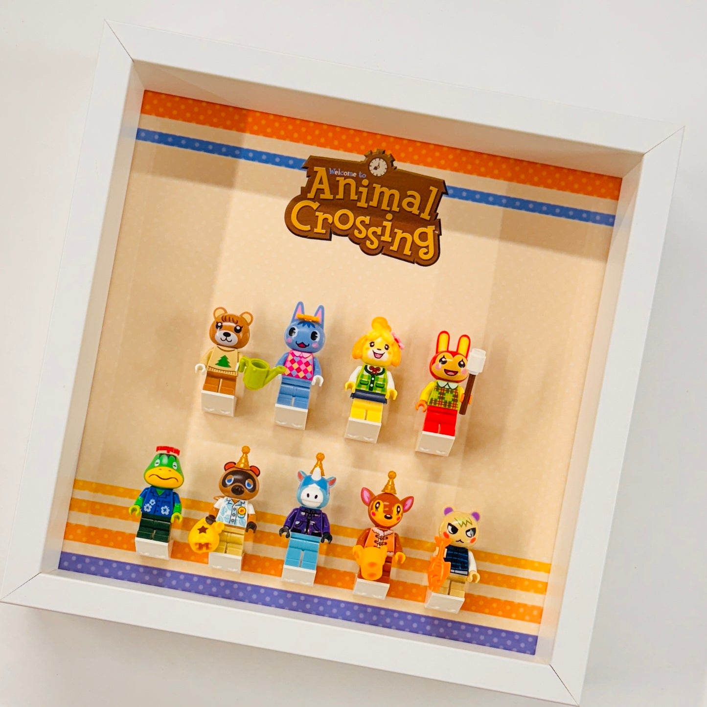 Display case Frame For Lego Animal Crossing Minifigures 27cm