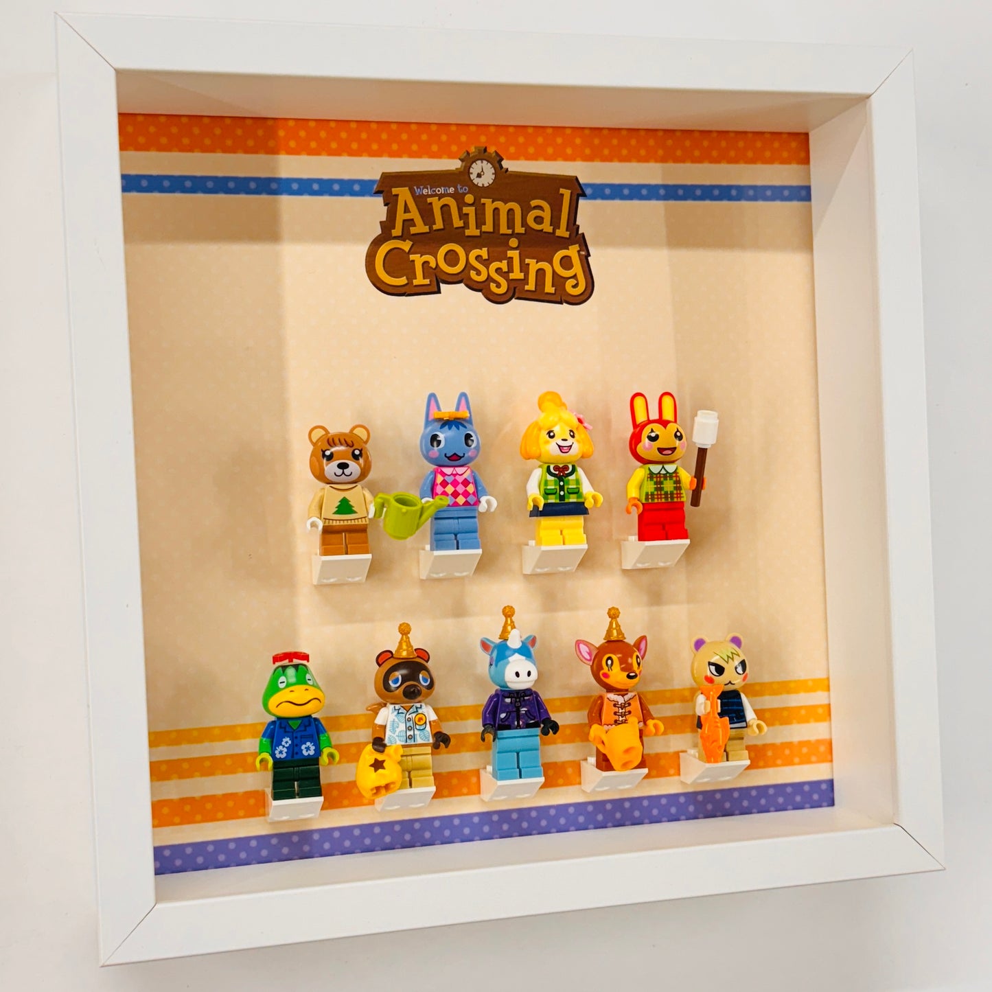 Display case Frame For Lego Animal Crossing Minifigures 27cm