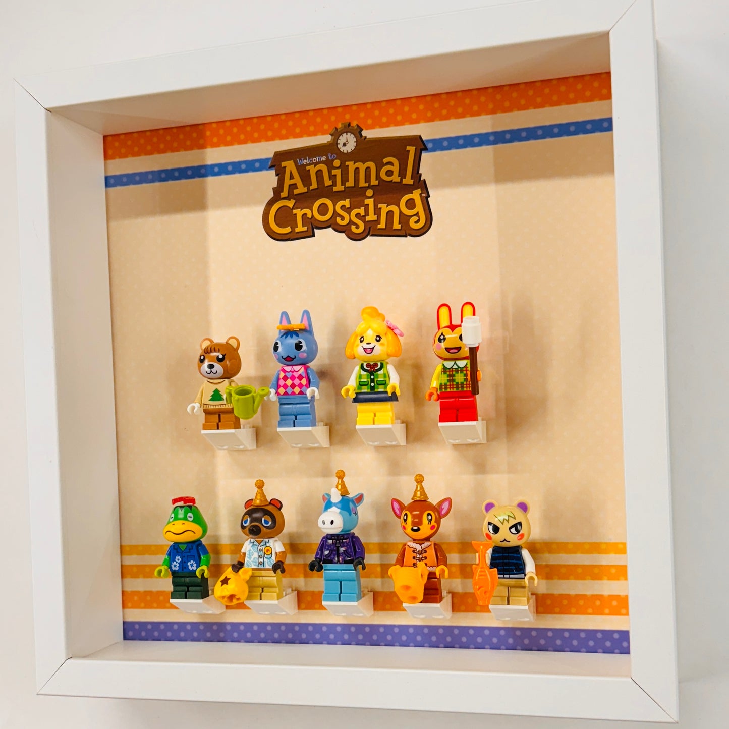 Display case Frame For Lego Animal Crossing Minifigures 27cm