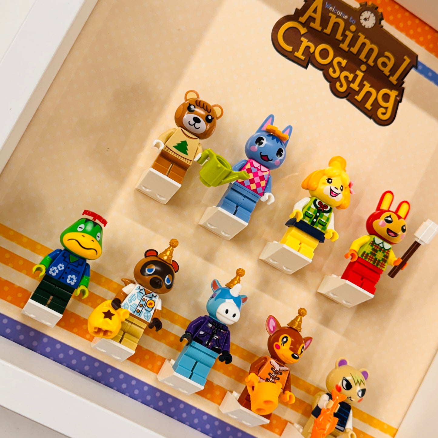 Display case Frame For Lego Animal Crossing Minifigures 27cm