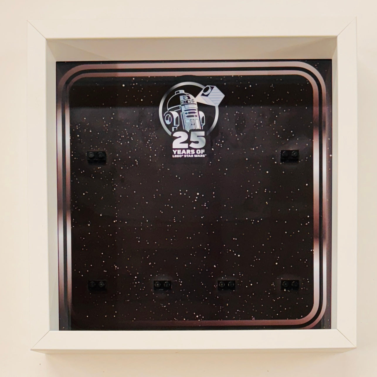 Display case Frame For Lego 25th Anniversary Star Wars Minifigures 27CM 6 fig