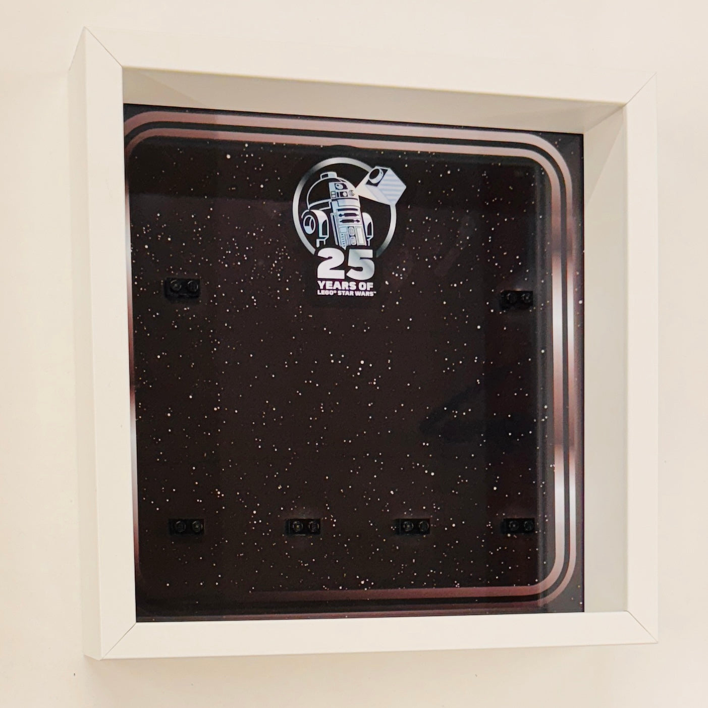 Display case Frame For Lego 25th Anniversary Star Wars Minifigures 27CM 6 fig