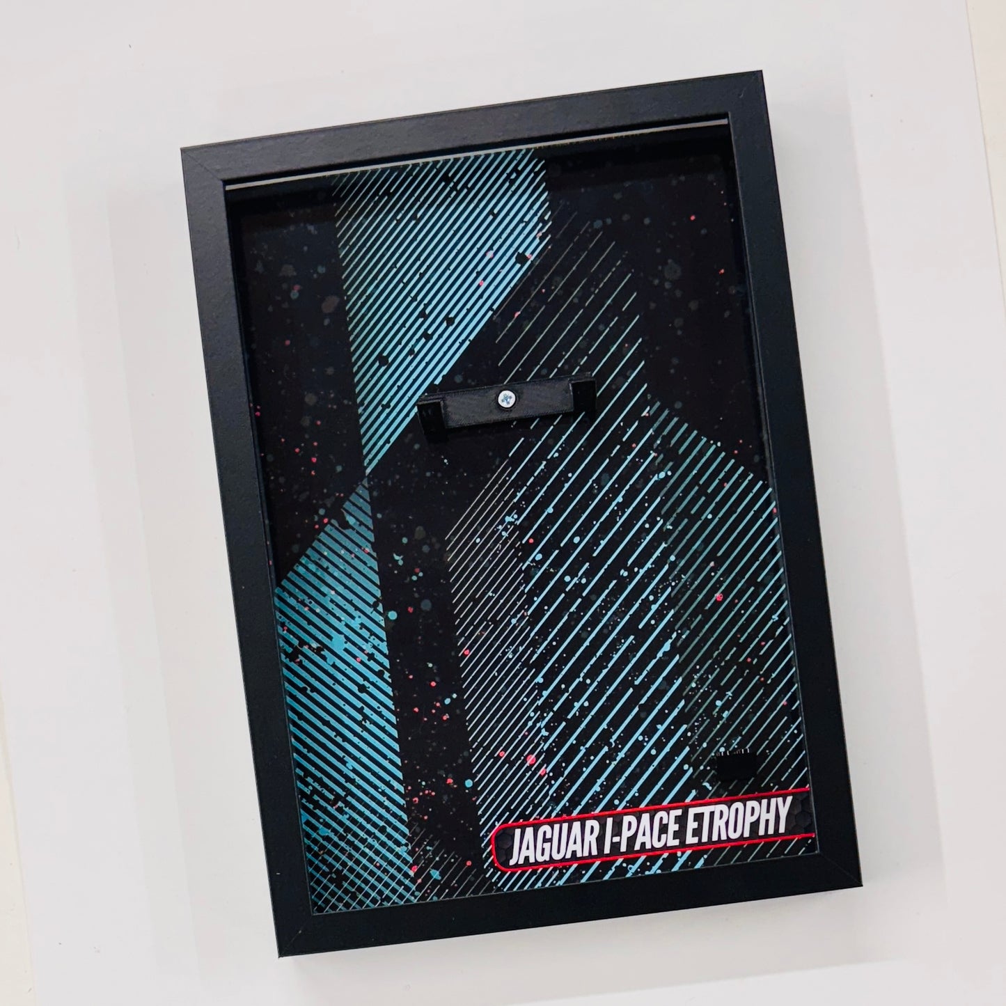 Display Wall Mount Frame for Lego ® Speed Champions Jaguar I-Pace Etrophy