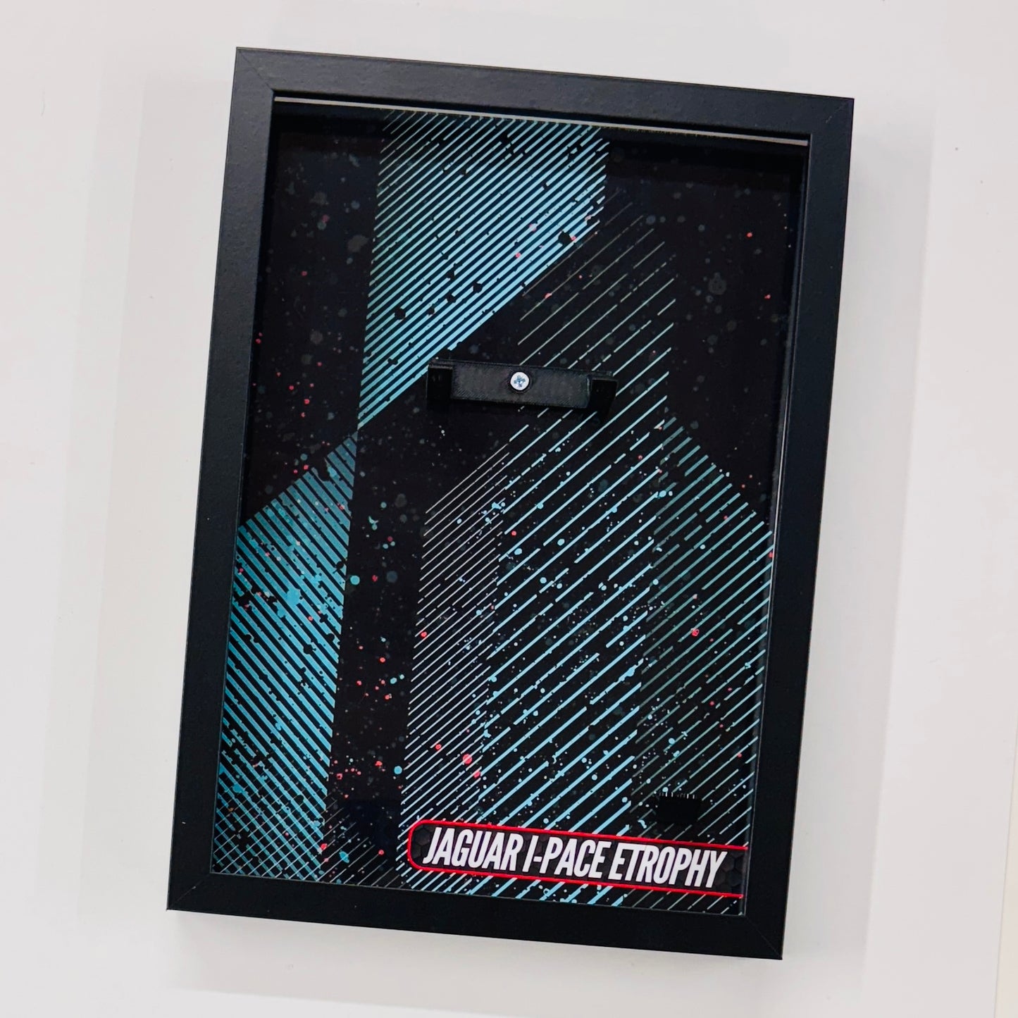 Display Wall Mount Frame for Lego ® Speed Champions Jaguar I-Pace Etrophy