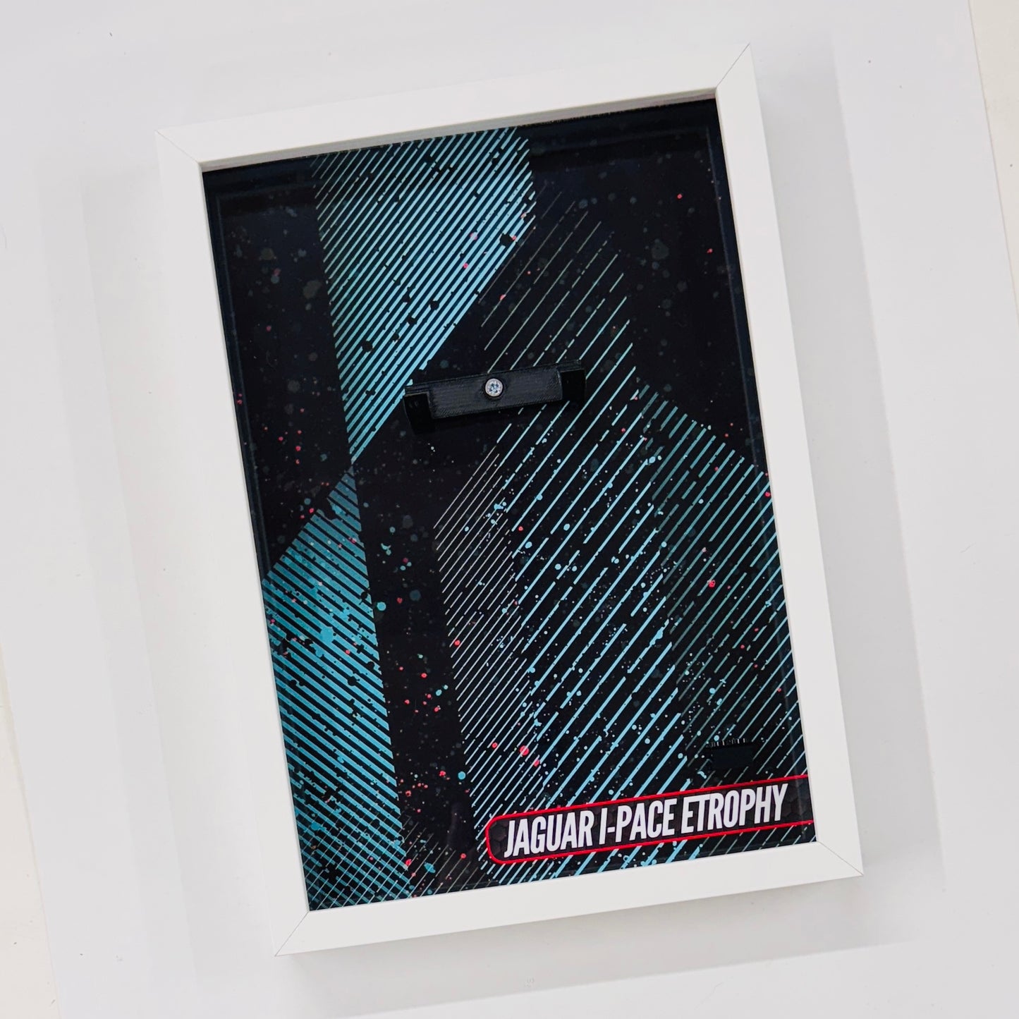 Display Wall Mount Frame for Lego ® Speed Champions Jaguar I-Pace Etrophy