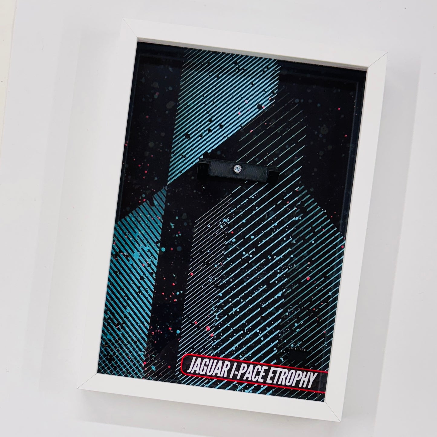 Display Wall Mount Frame for Lego ® Speed Champions Jaguar I-Pace Etrophy
