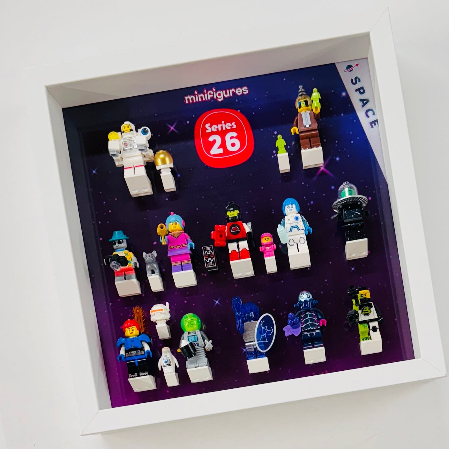 display frame for lego series 26 minifigures