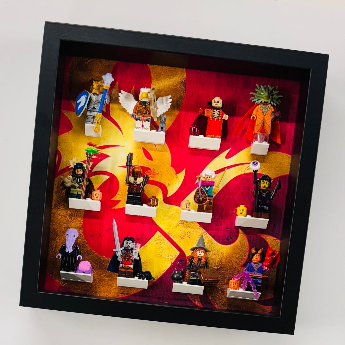 Lego dungeon dragons minifigures display frame