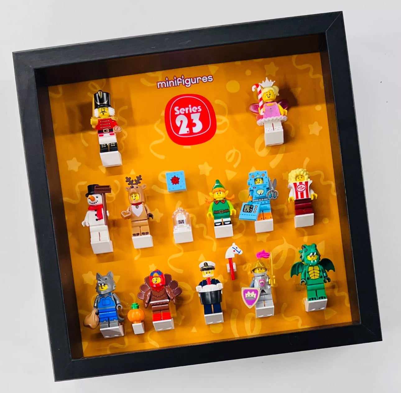 display frame for lego series 23 minifigures