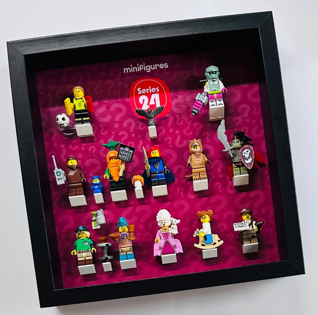 Series 24 minifigure lego display frame