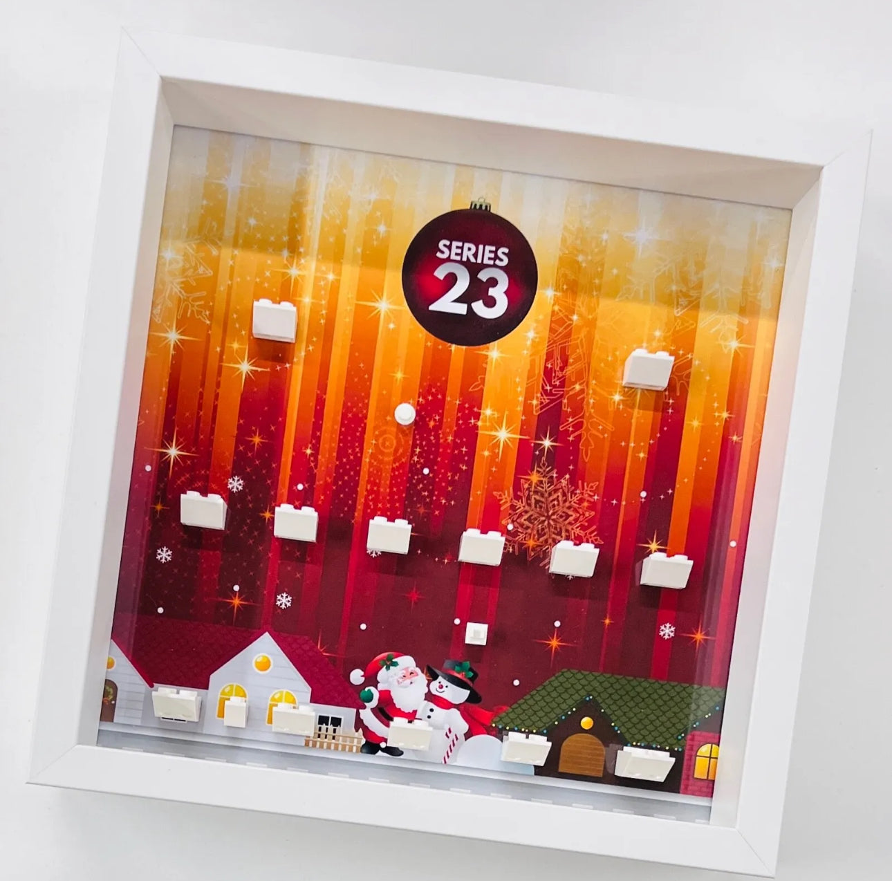 christmas display case for lego series 23 71034 miniifgures
