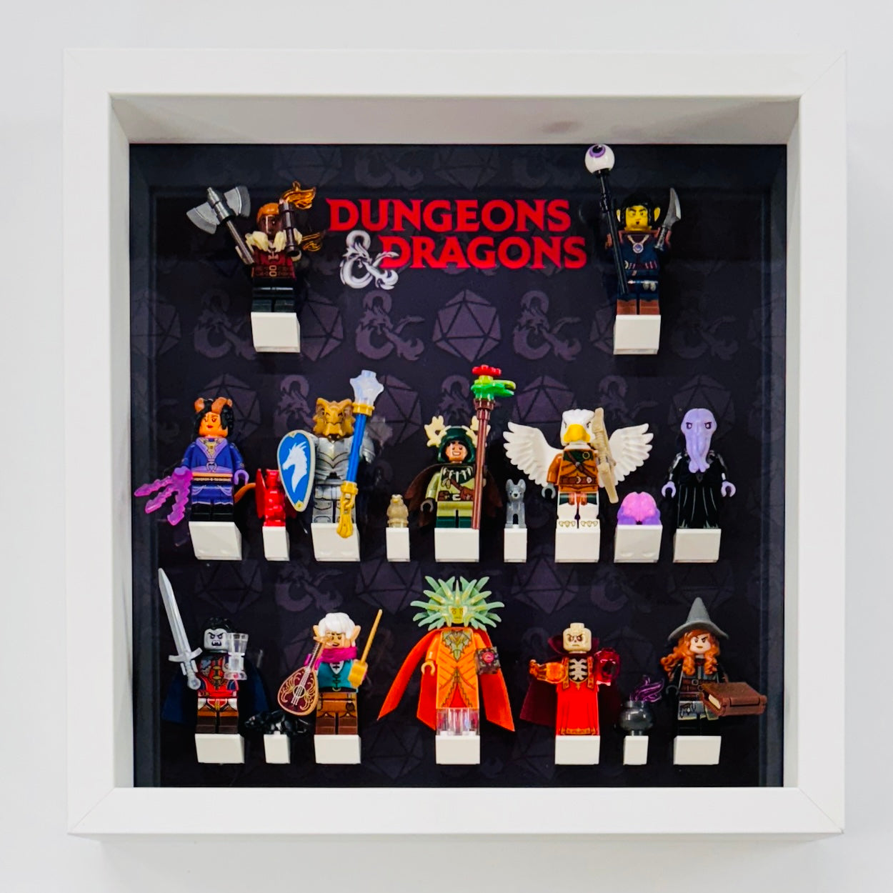 miniifgures display frame for lego dungeon and dragons