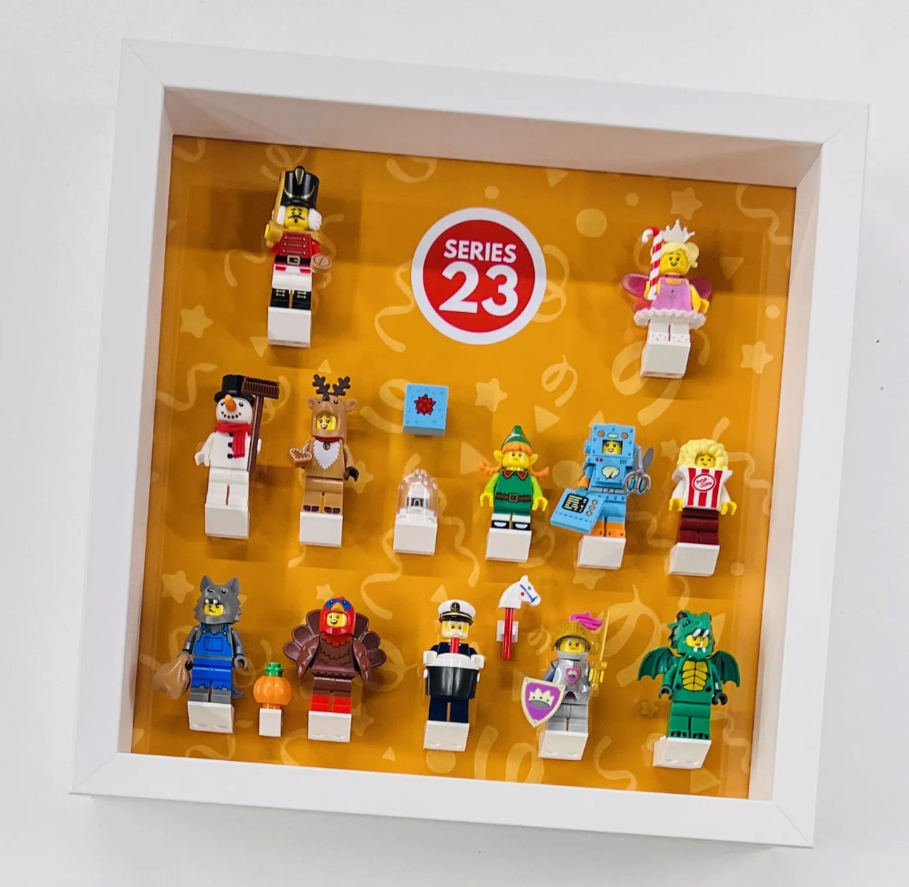 display frame for lego series 23 71034 minifigures