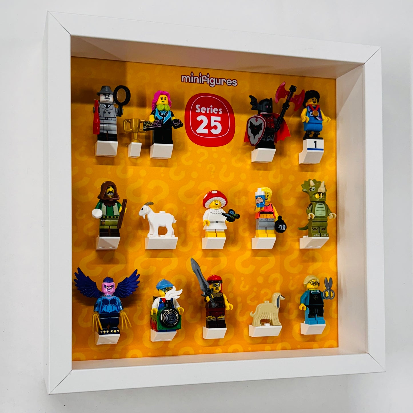 Series 25 lego minifigures display frame