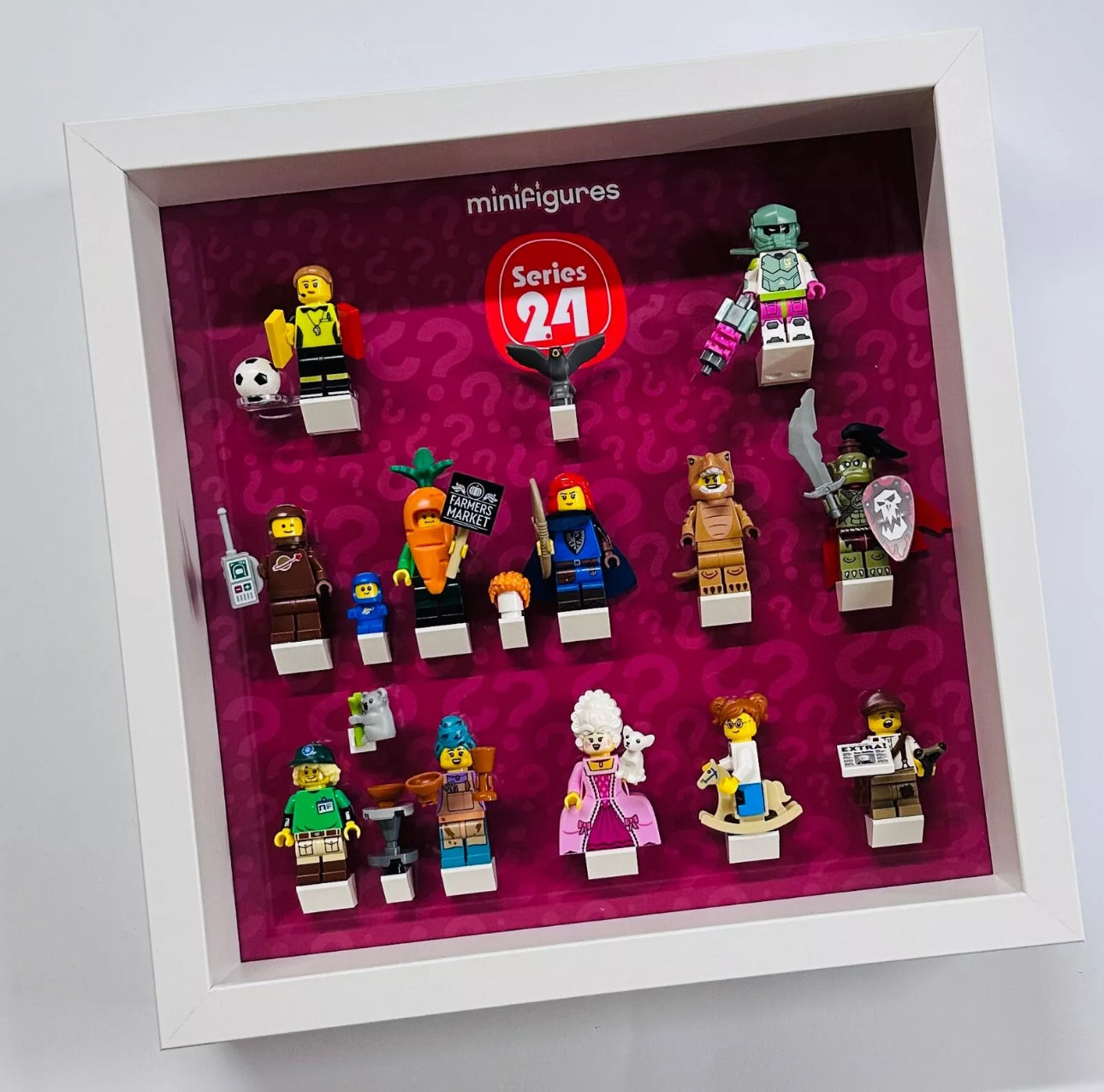 Series 24 Lego mini figurers display case