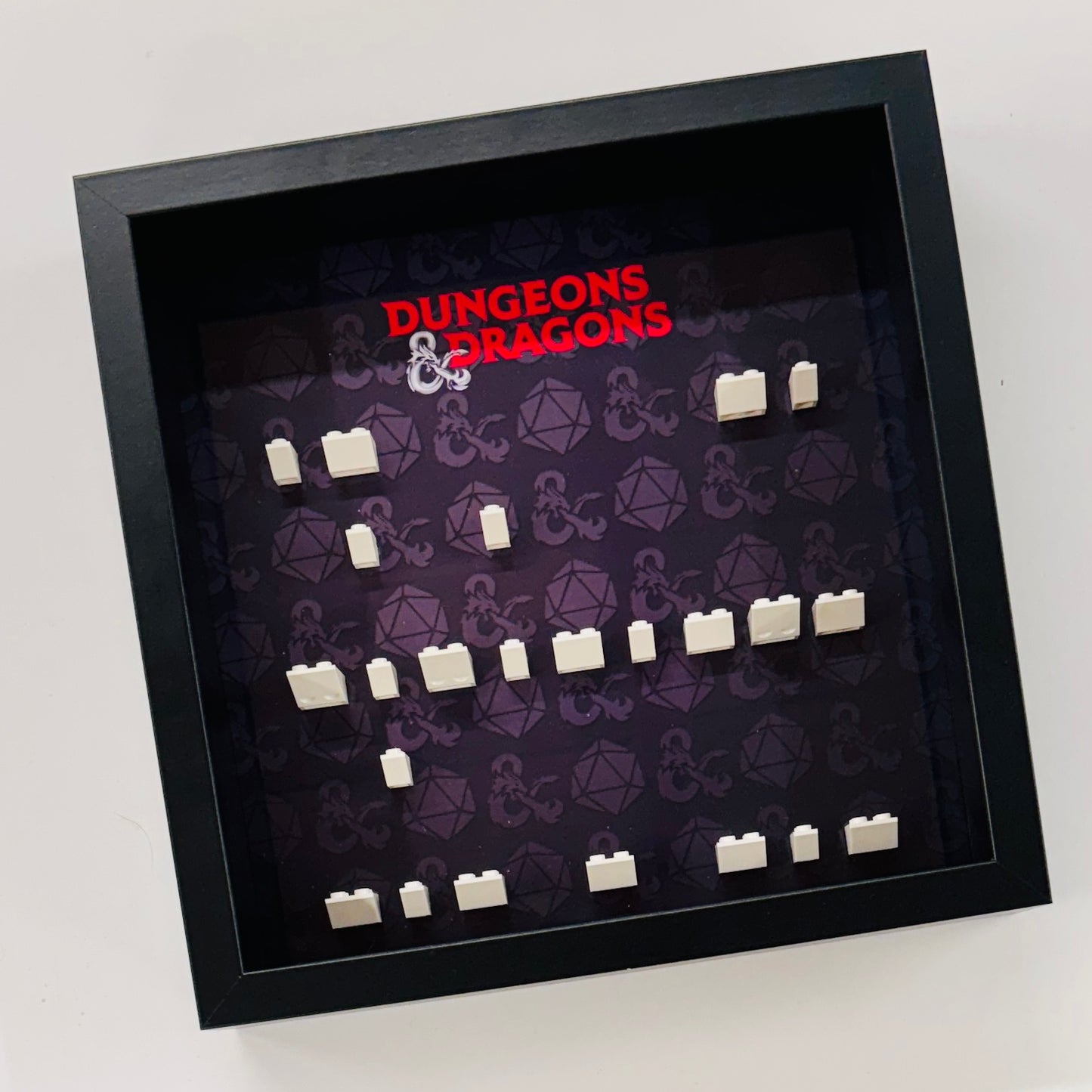 dungeon and dragons lego display frame
