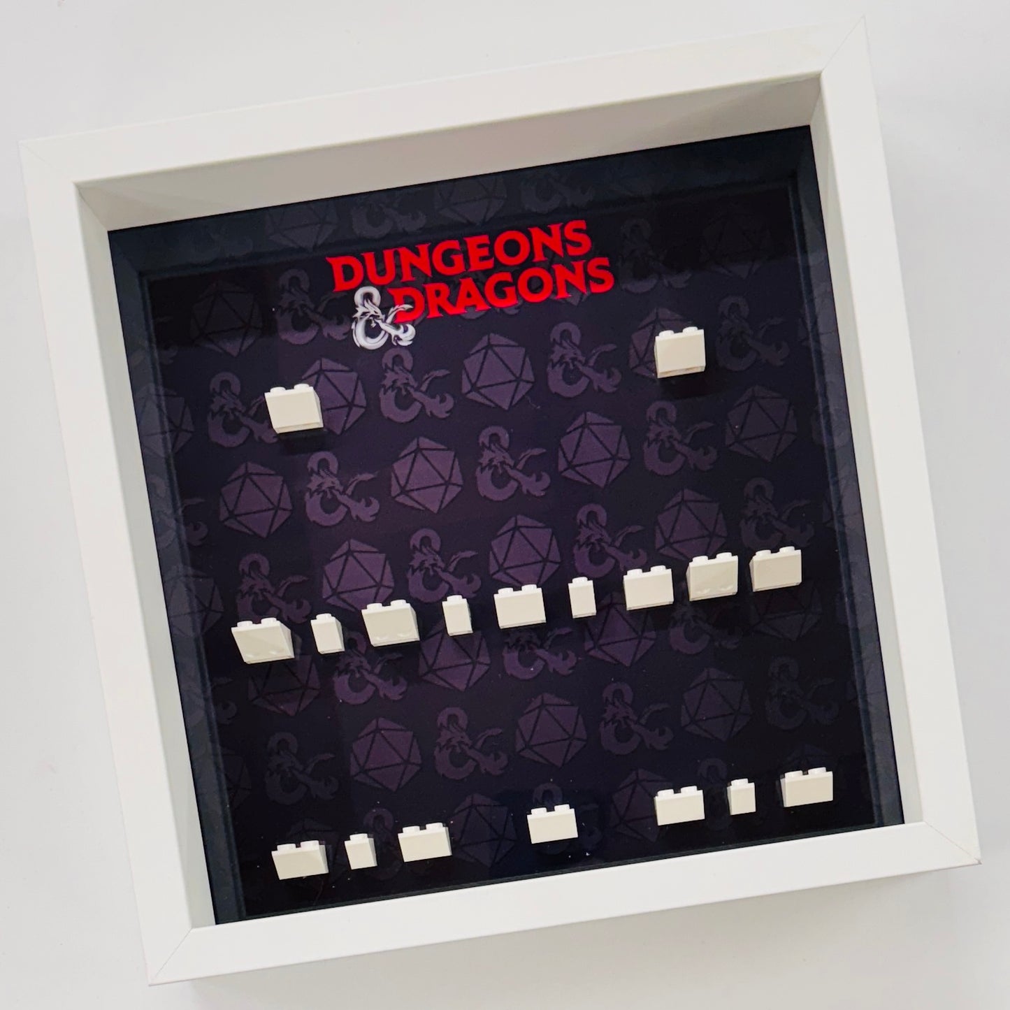 dungeons and dragons lego minifigure display frame