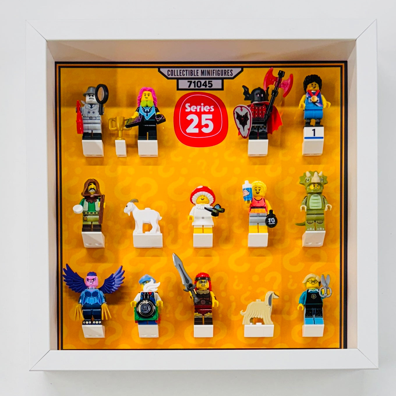 frame to display minifigures for lego series 25