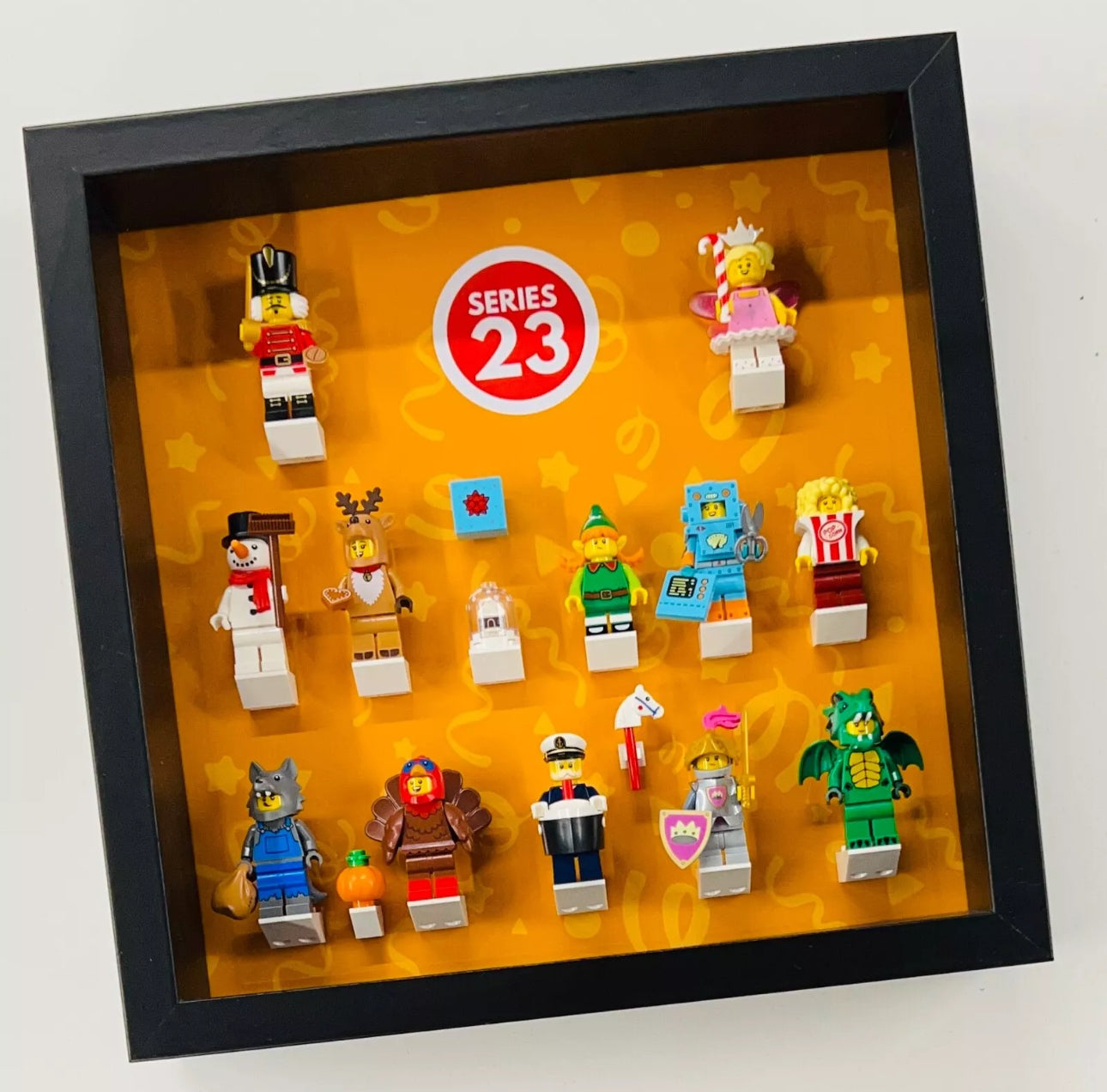 minifigures display frame for lego 71034 series 23 minifigures