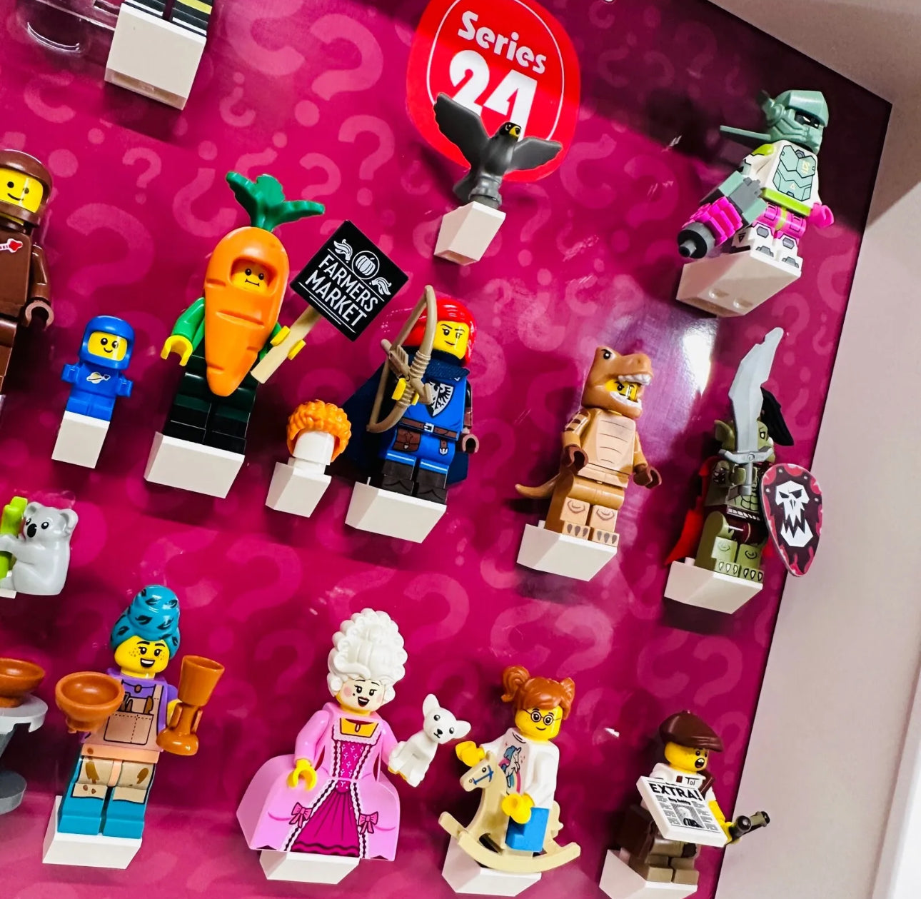 Series 24 minifigure lego display frame