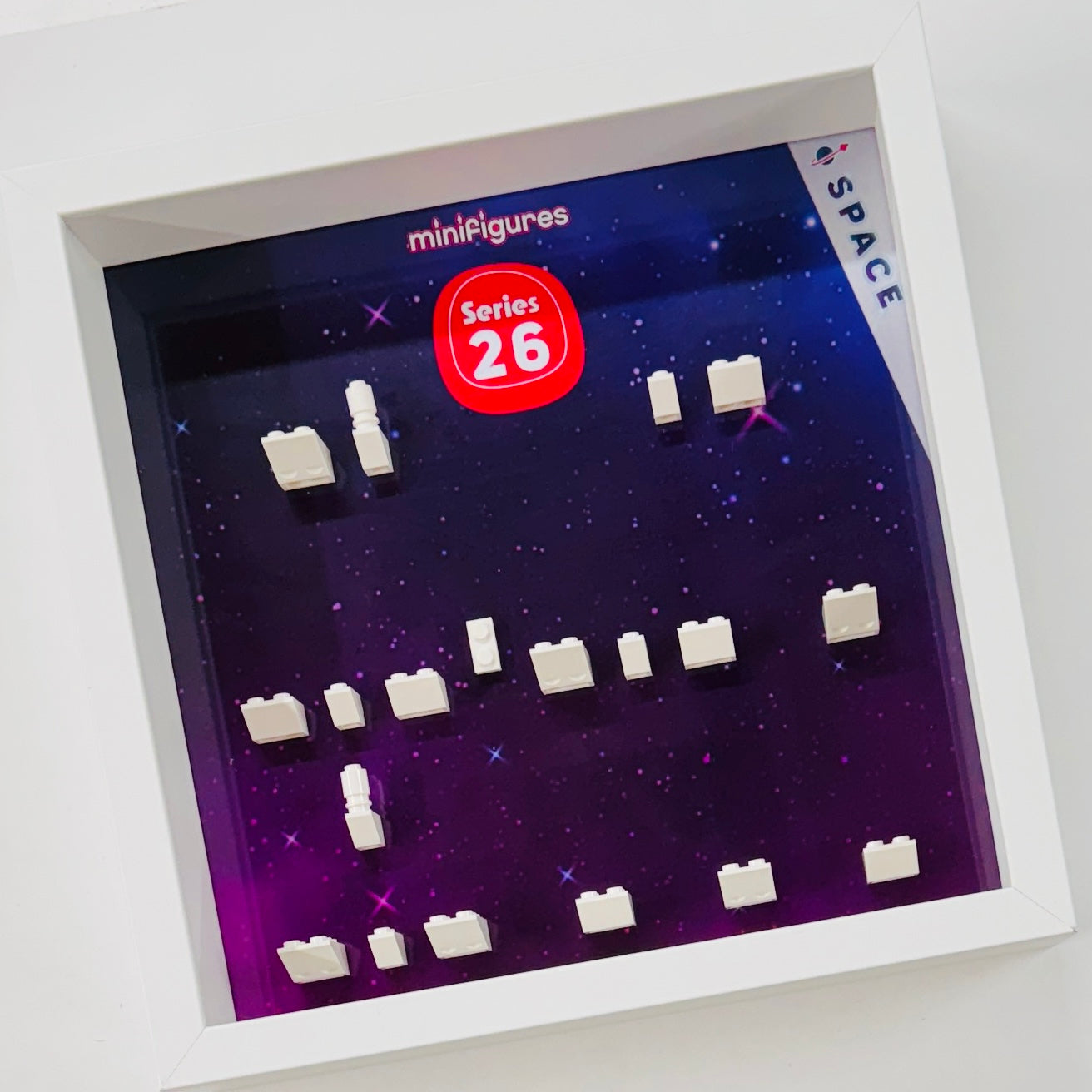 Display case for lego series 26 space minifigures