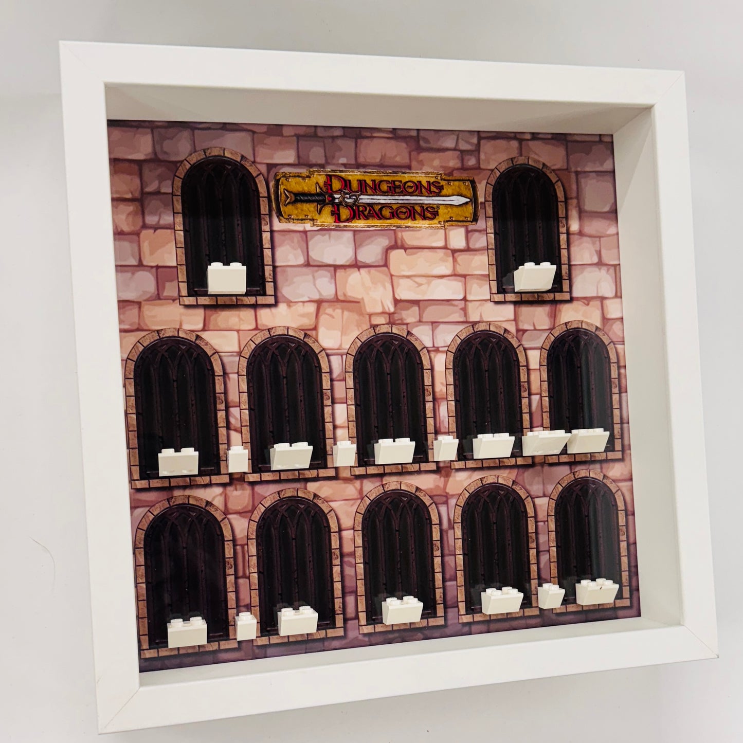 white display frame for lego dungeon dragons minifigures 71047