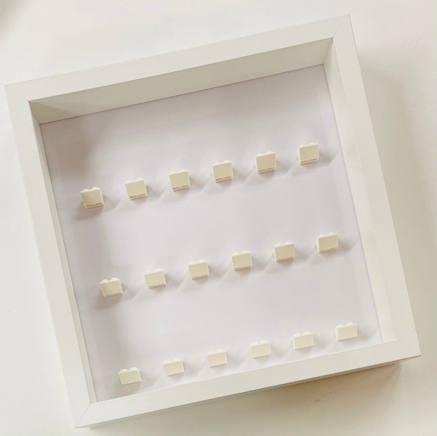 Display Frame Case For Lego General Minifigures 27CM No Figures White