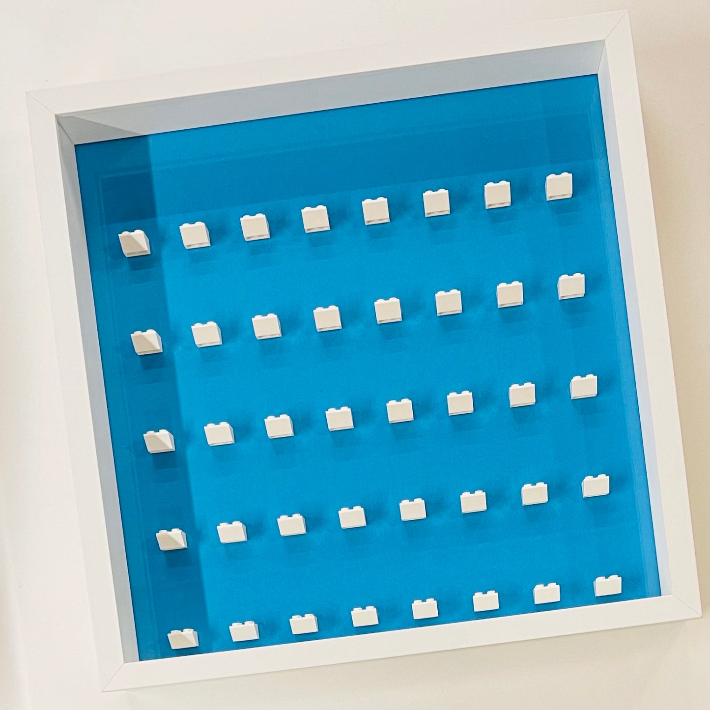 Display Frame Case For General Lego Minifigures No Figures 37cm Blue