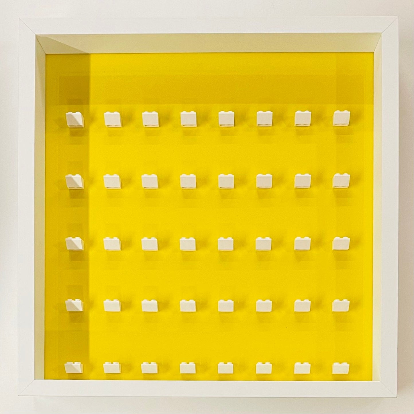 Display Frame Case For General Lego Minifigures No Figures 37cm Yellow