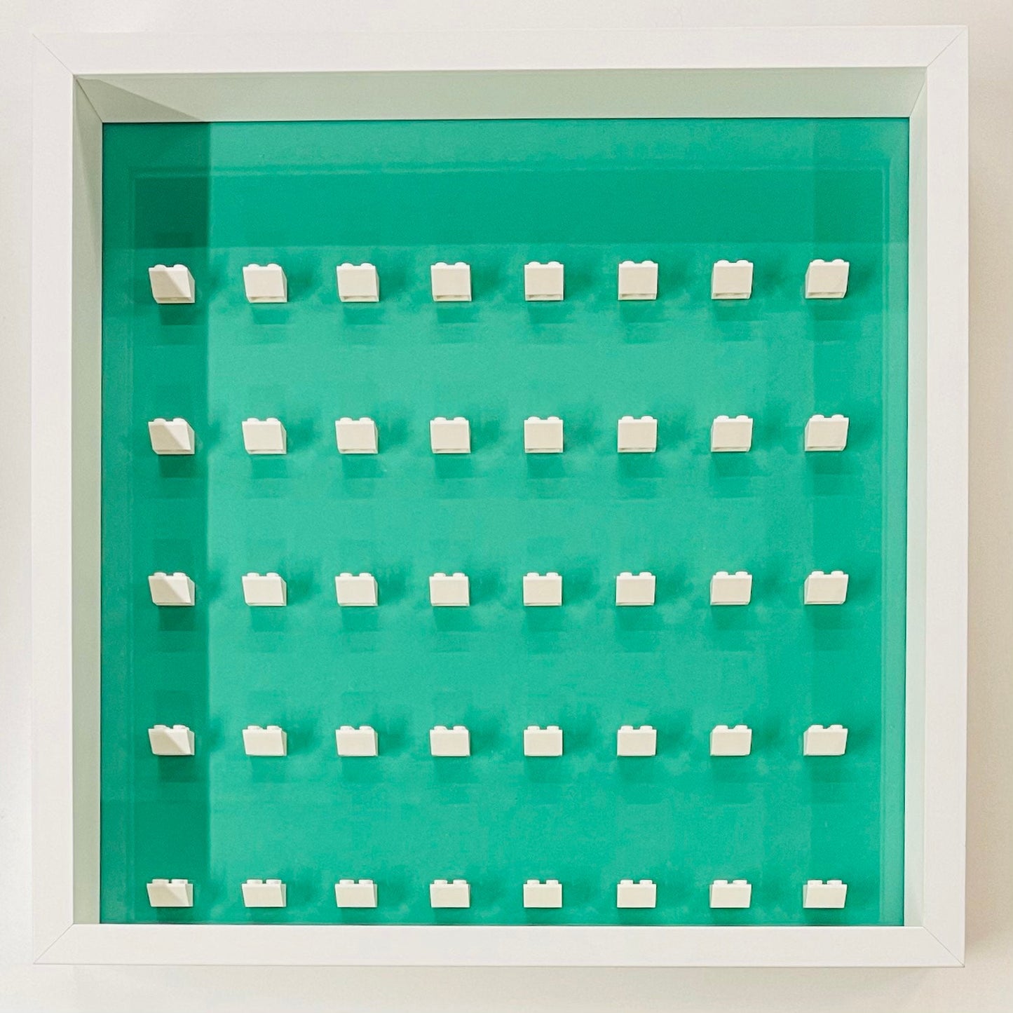 Display Frame Case For General Lego Minifigures No Figures 37cm Green