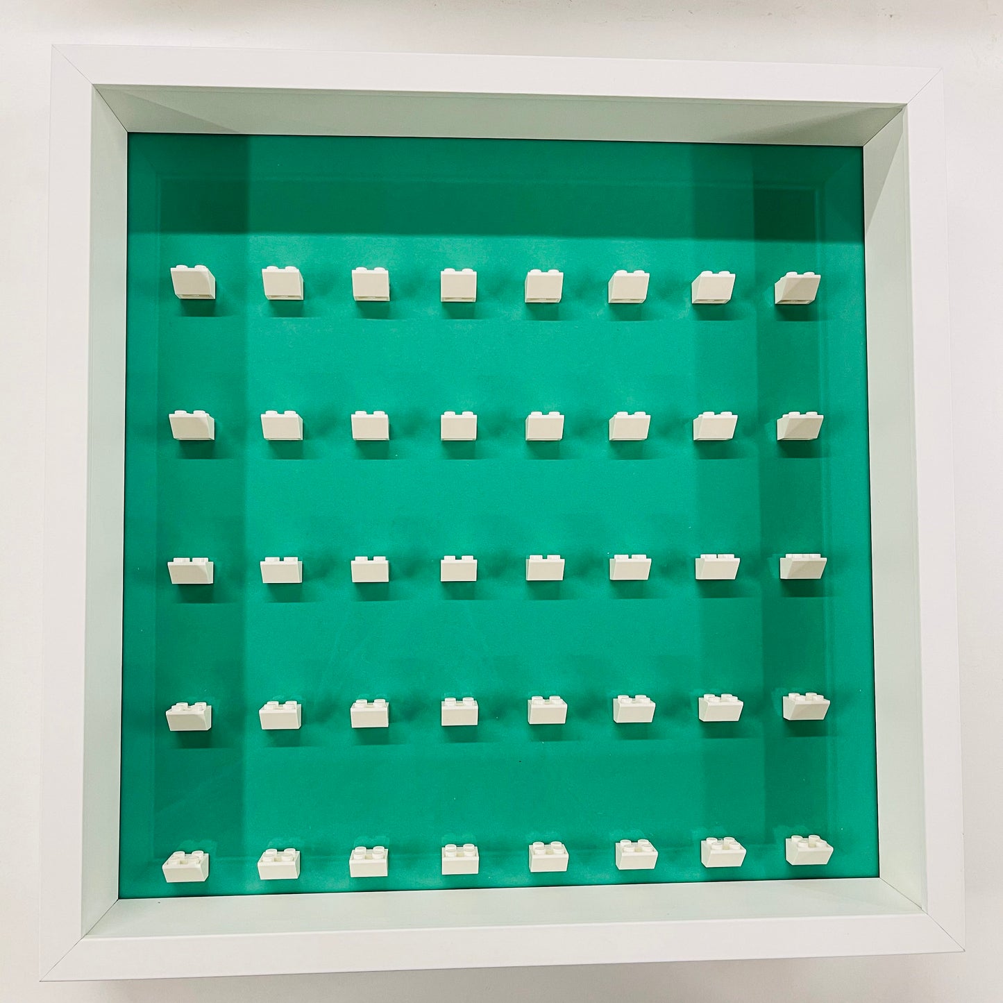 Display Frame Case For General Lego Minifigures No Figures 37cm Green