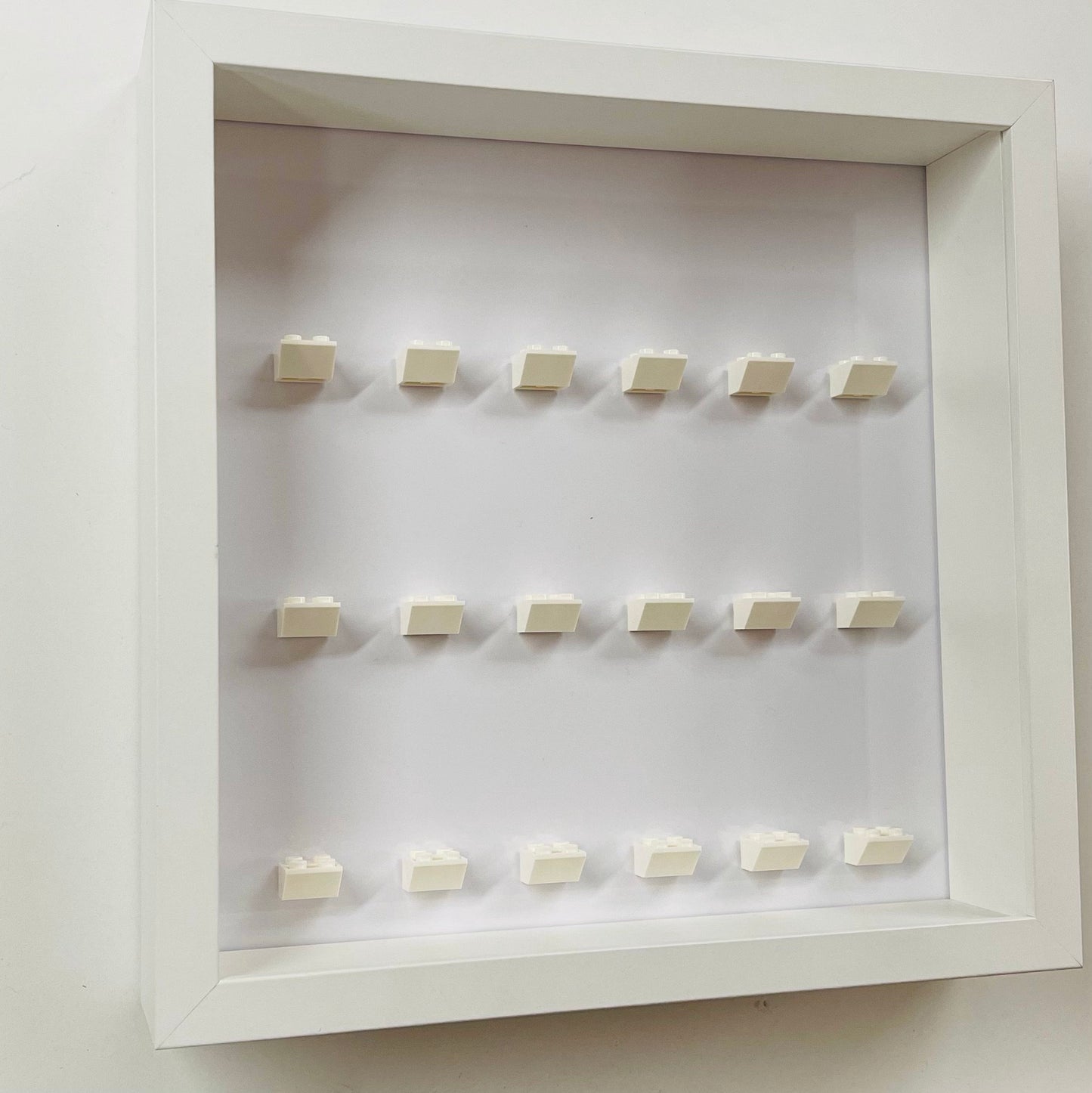 Display Frame Case For Lego General Minifigures 27CM No Figures White