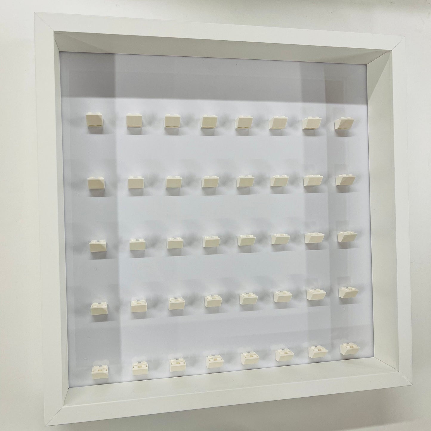 Display Frame Case For General Lego Minifigures No Figures 37cm White